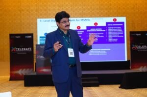 Read more about the article Accelerating Business Growth with Digital Tech: V. Srinivasa Rao Addressing Keynote to Hyderabad SMBs